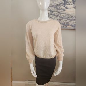 Cashmere Blend Magaschoni Sweater Cream Color Size XS